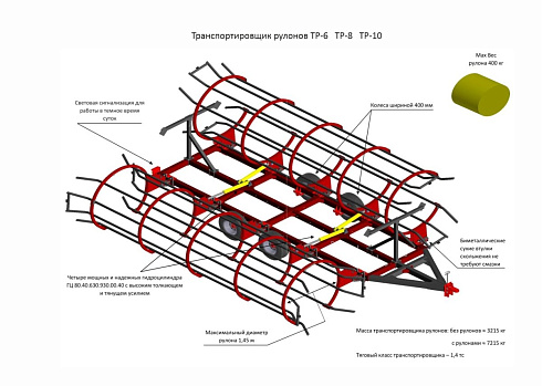 Транспортировщик рулонов ТР-10 (ООО “Завод Автотехнологий”)